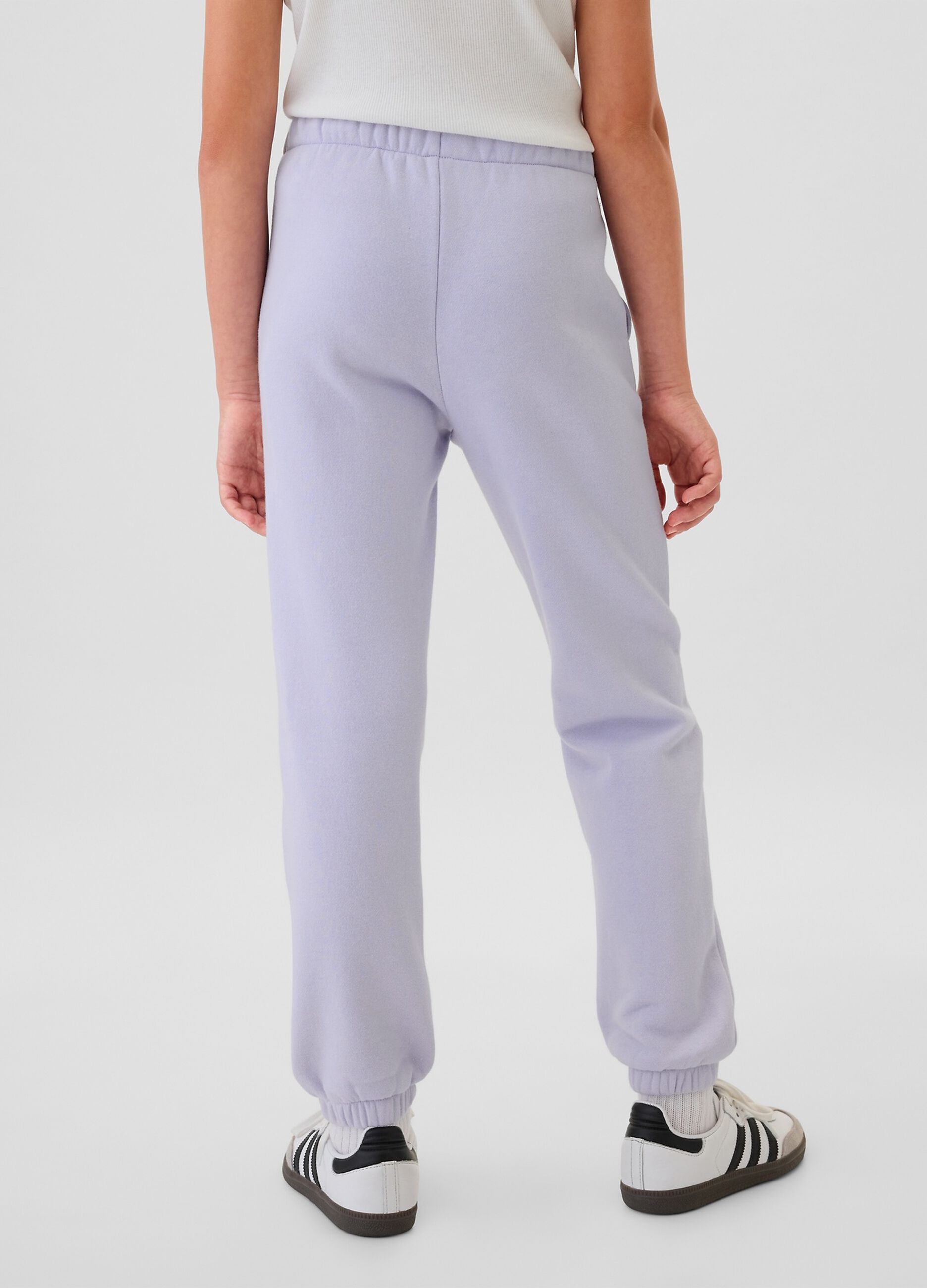 Joggers con coulisse e ricamo logo_2