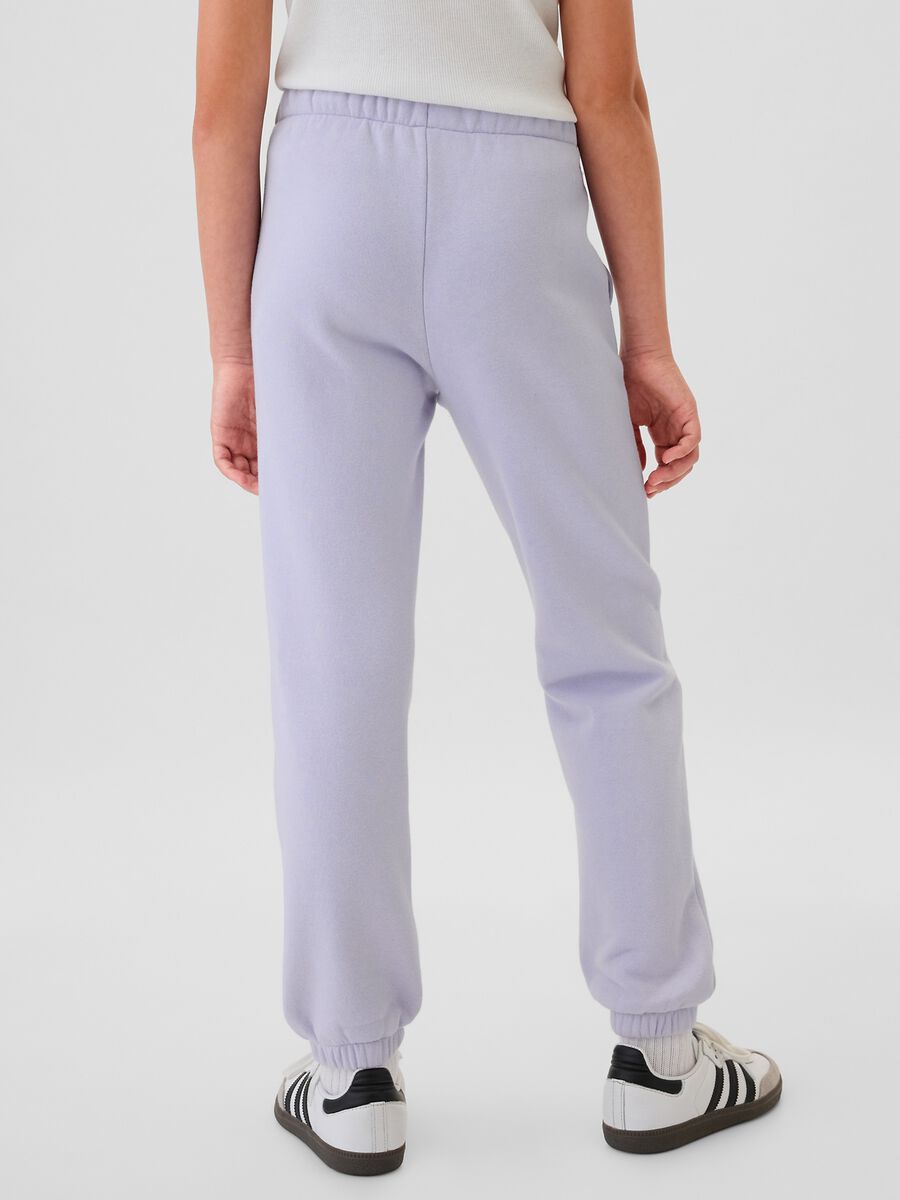 Joggers con coulisse e ricamo logo Bambina_2