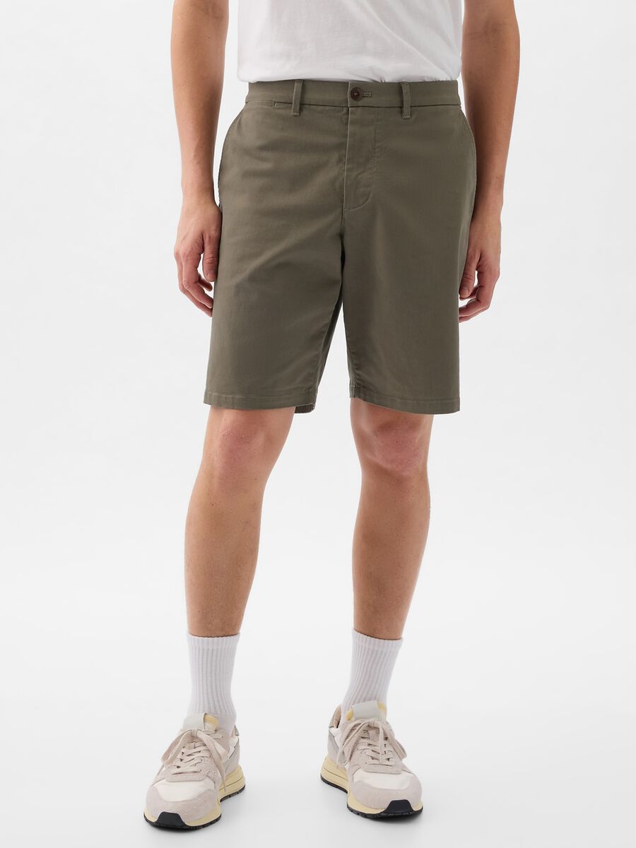 Bermuda relaxed fit in cotone stretch Uomo_2