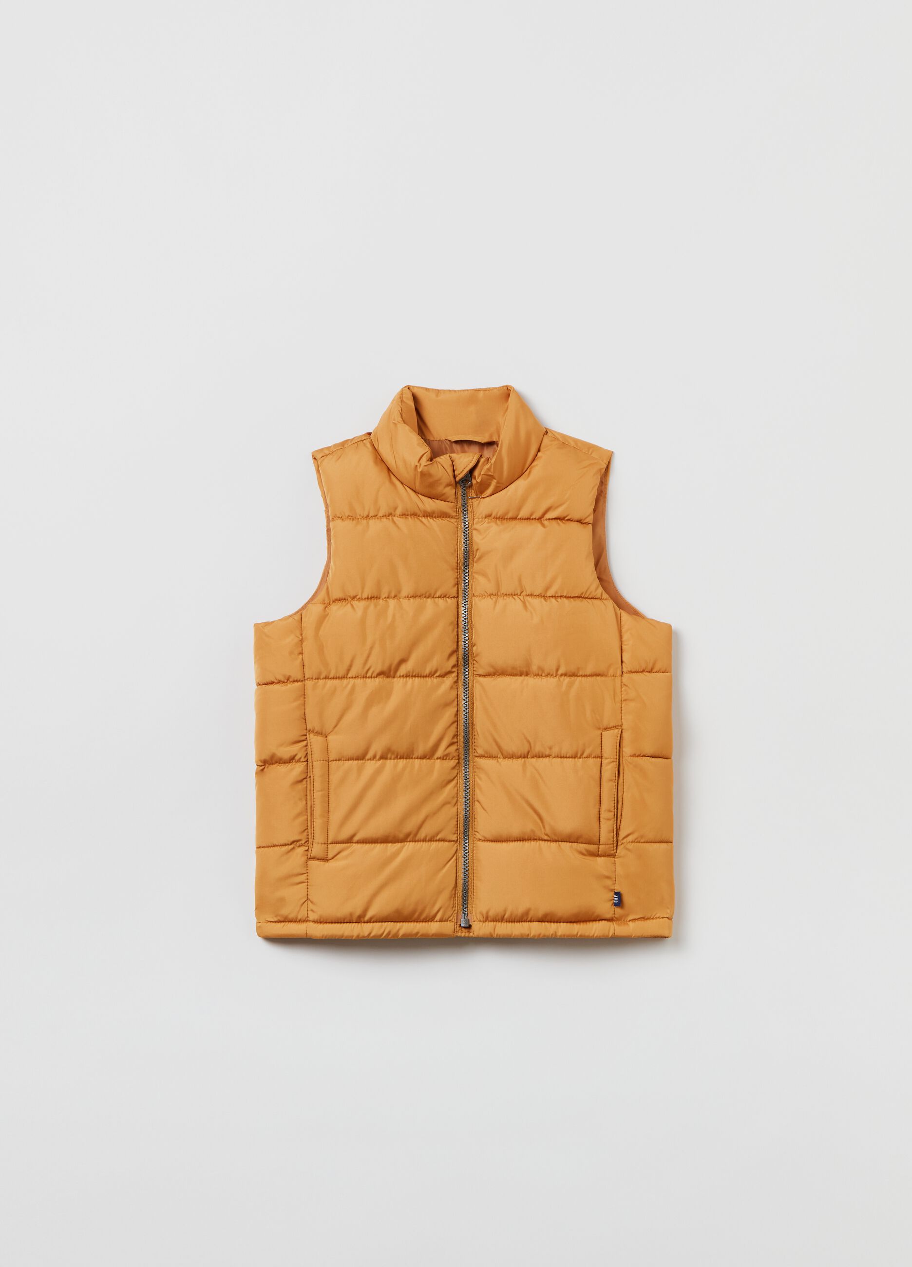 Quilted full-zip gilet