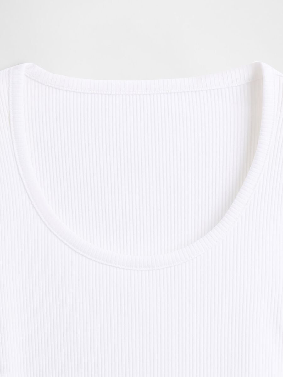 Stretch White T-shirt Woman_4