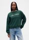 Women's Green Sweatshirt with Print_0