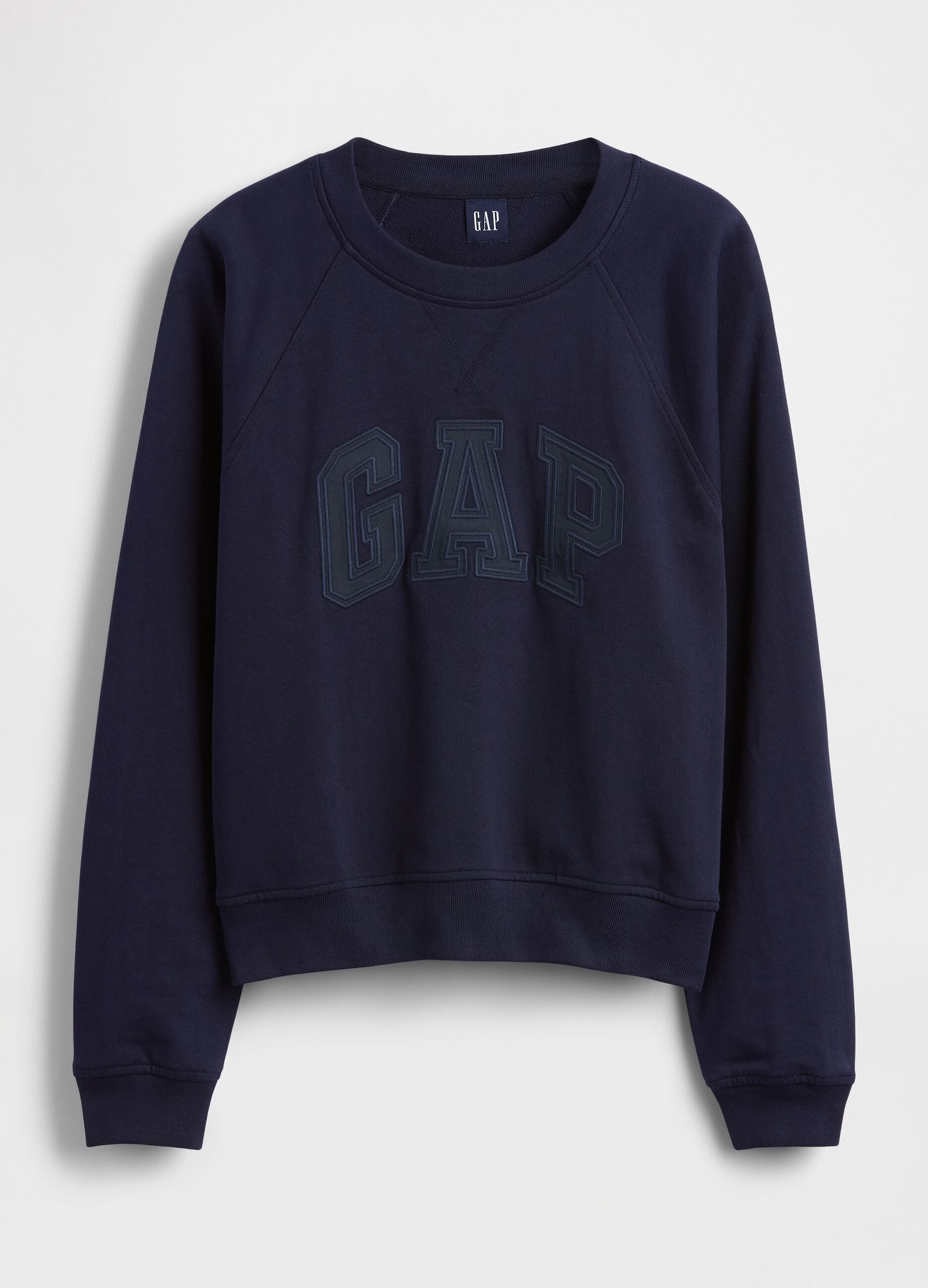 Felpa girocollo in misto cotone con logo GAP