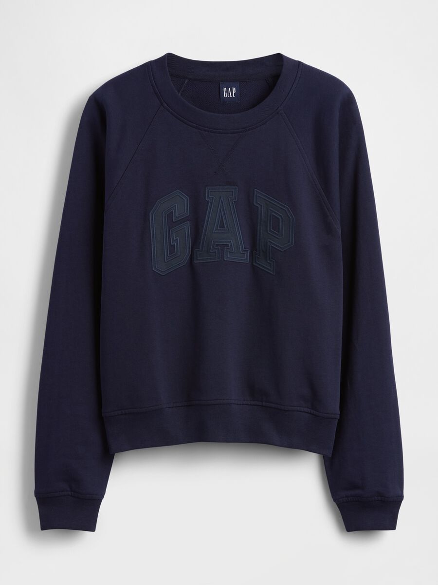 Felpa girocollo in misto cotone con logo GAP Donna_3