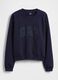 Felpa girocollo in misto cotone con logo GAP_3