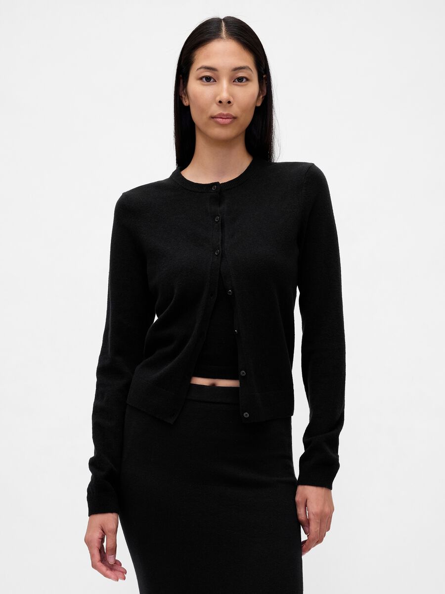 Cardigan nero da donna Donna_1