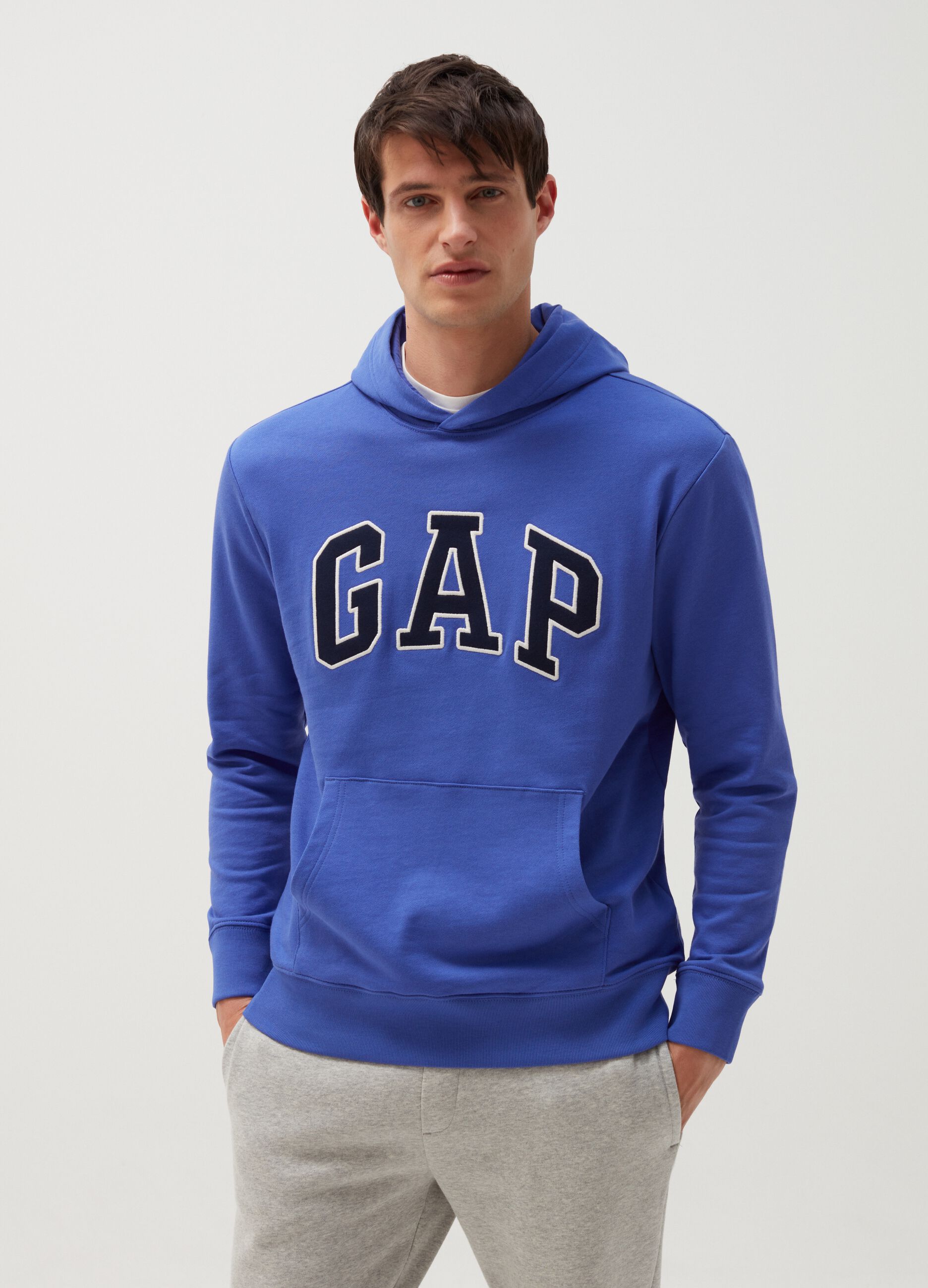 Hoodie with embroidered logo