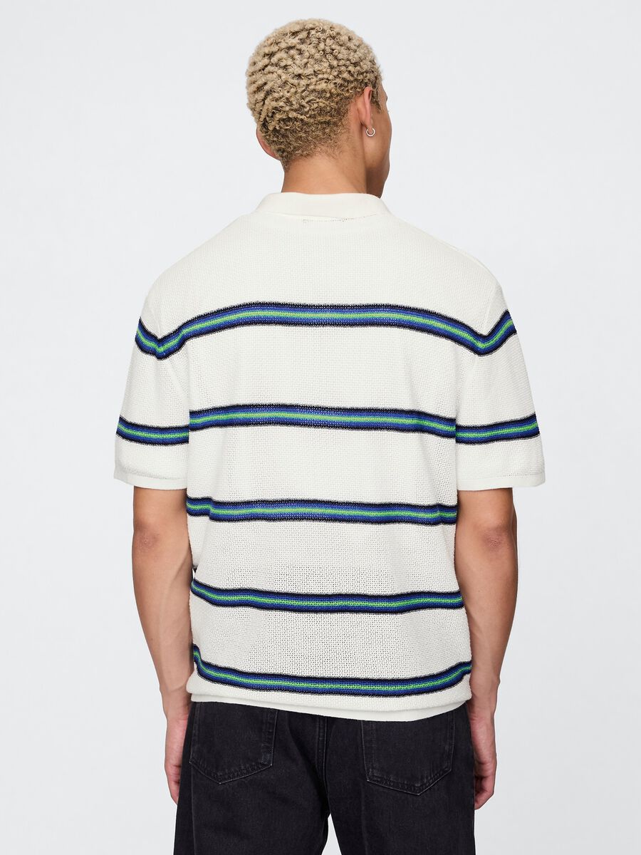 Polo a maniche corte a righe  Uomo_2