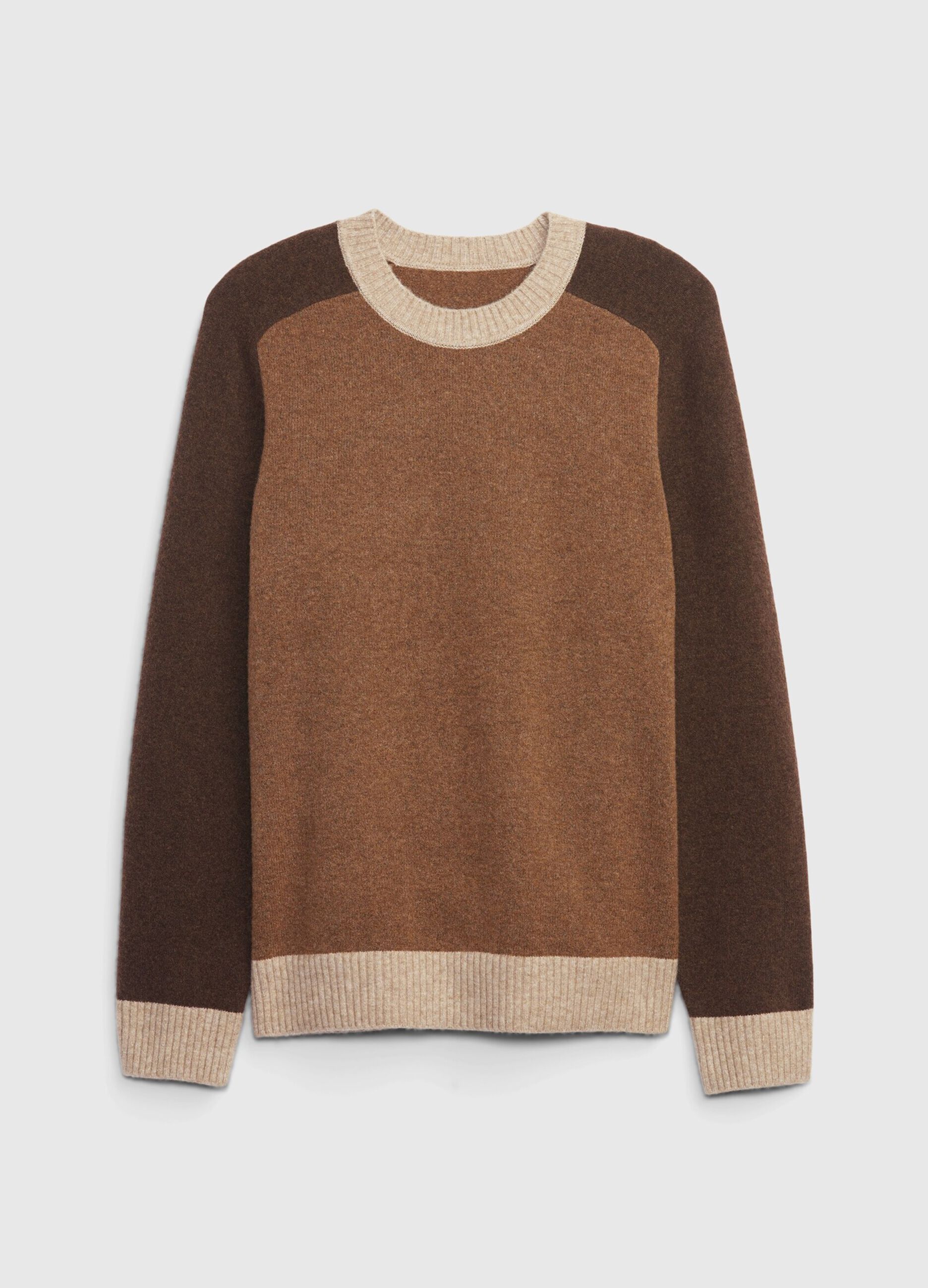 Colourblock pullover with round neck_2