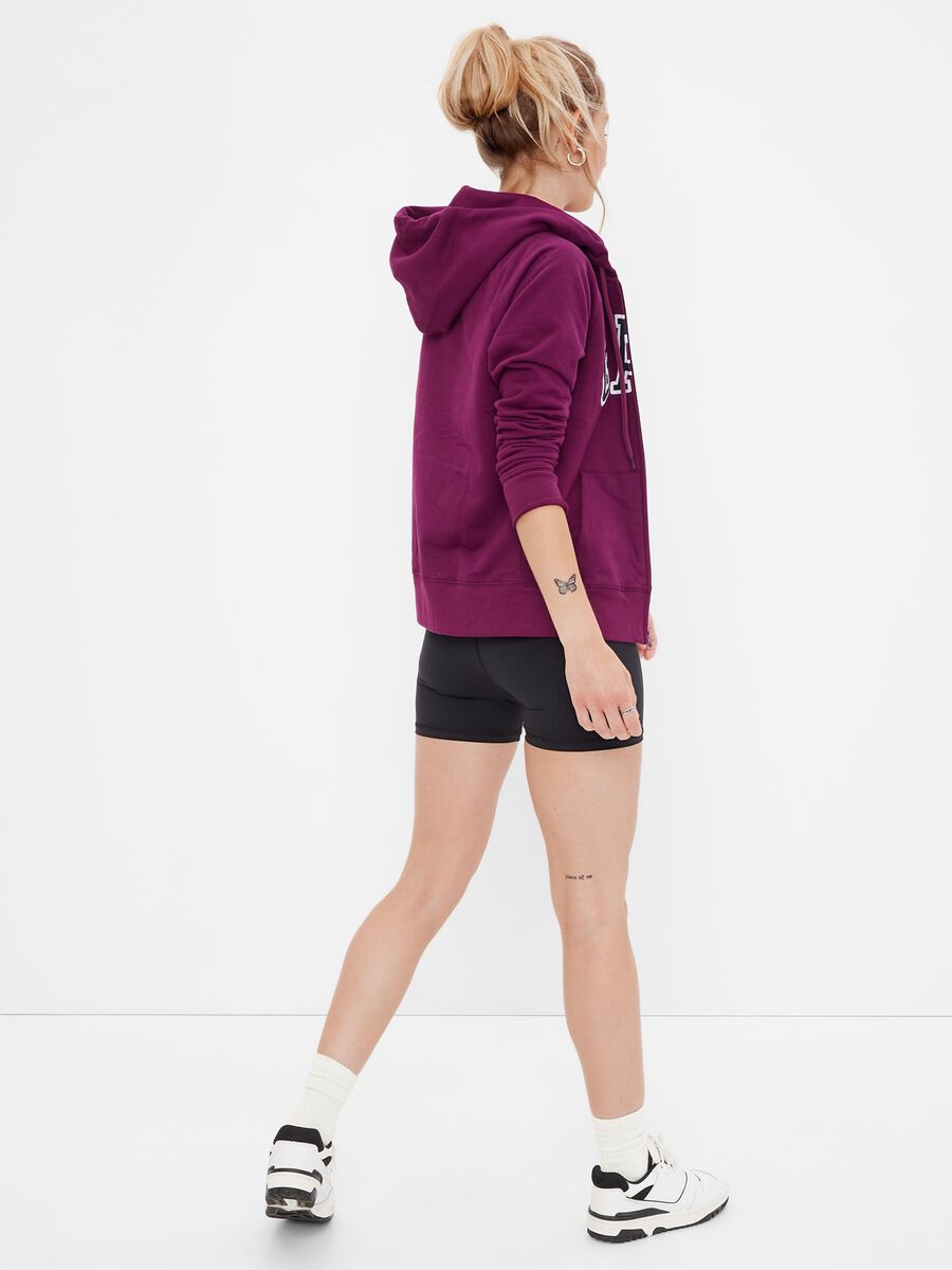 Full-zip hoodie with logo embroidery Woman_1