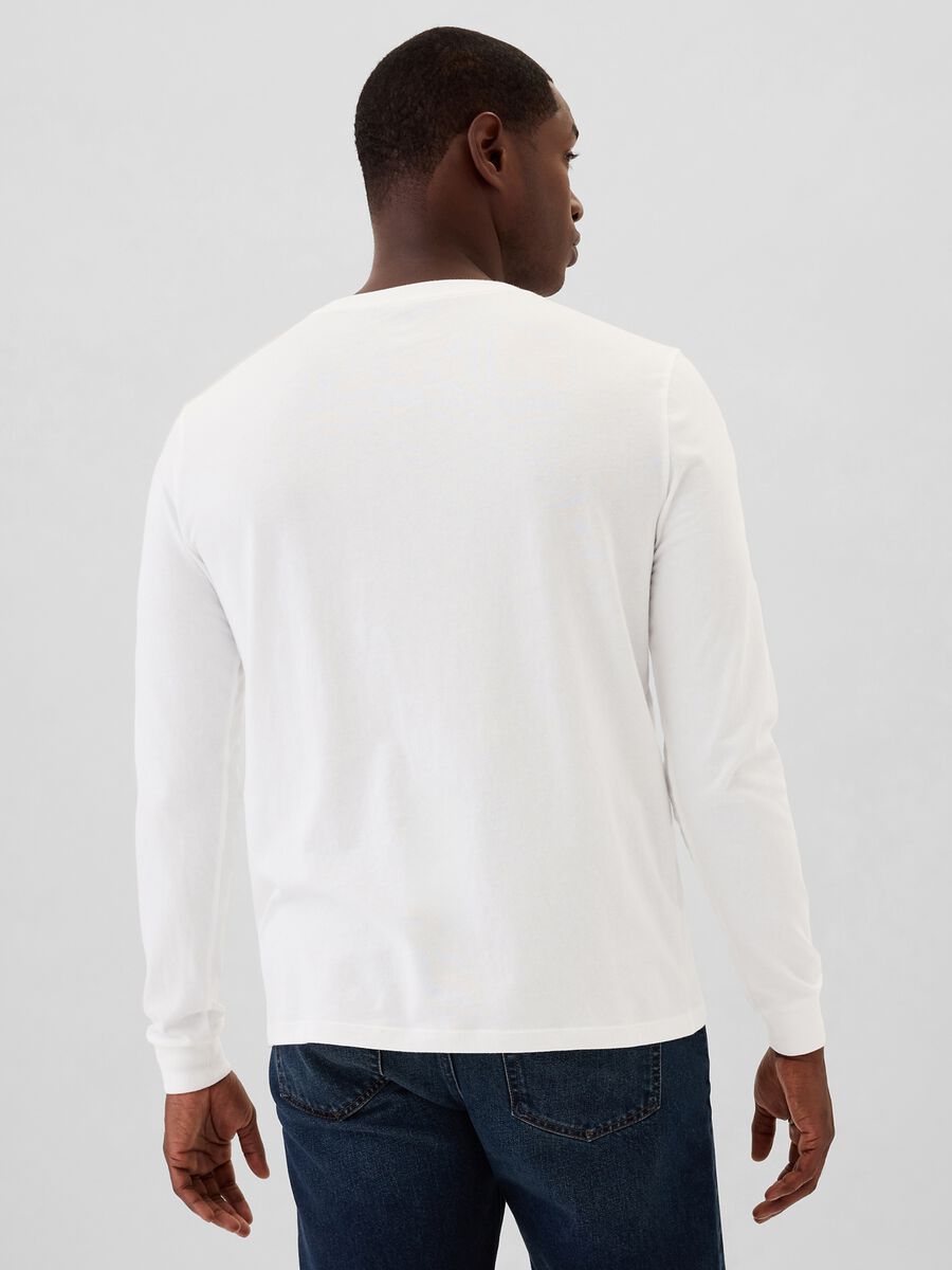 T-shirt a maniche lunghe in cotone  Uomo_2