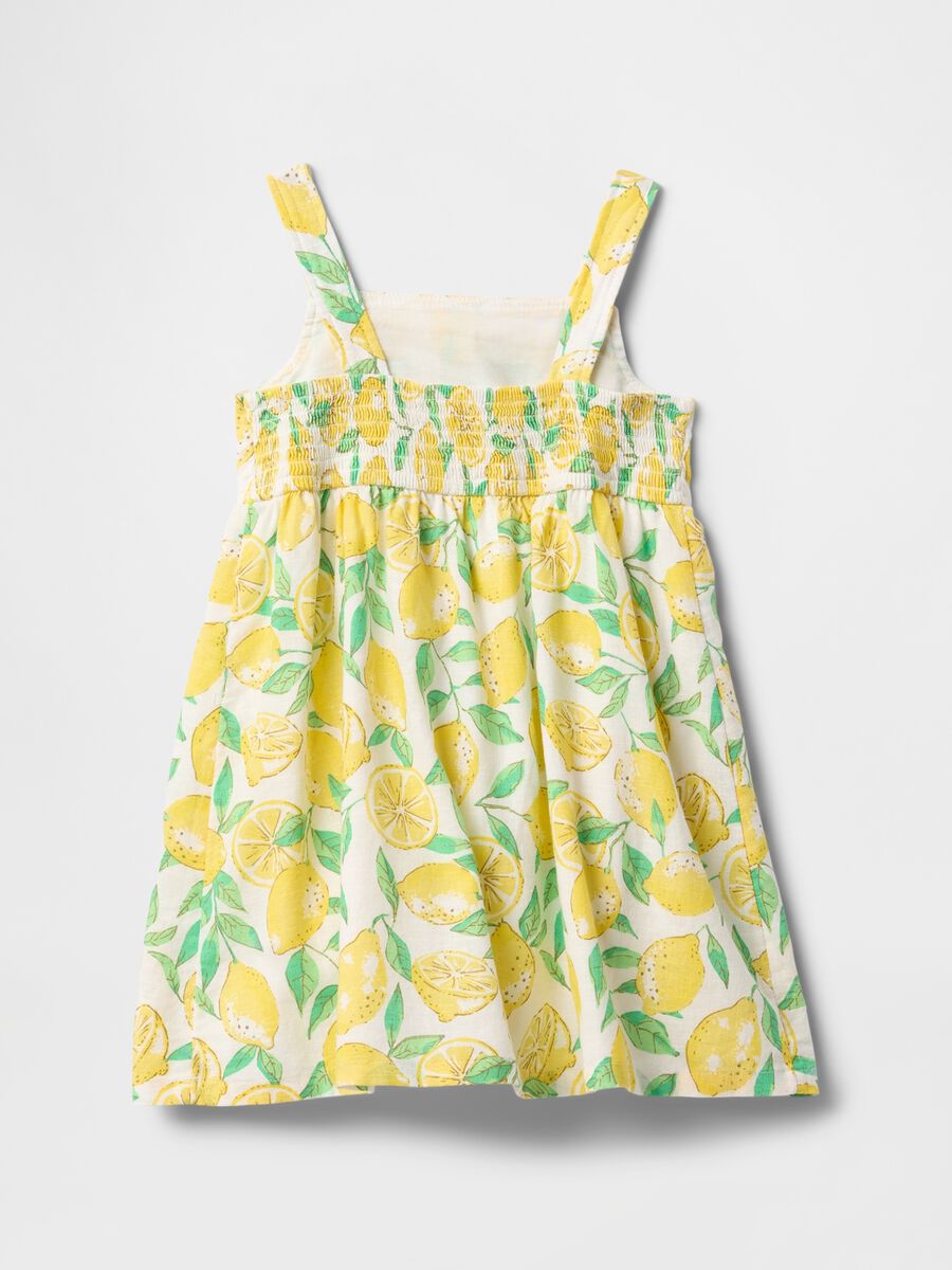 Lemon print dress for girls GAP Kids Baby Girl_2
