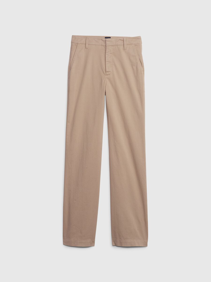 Flare-fit high-rise trousers Woman_5