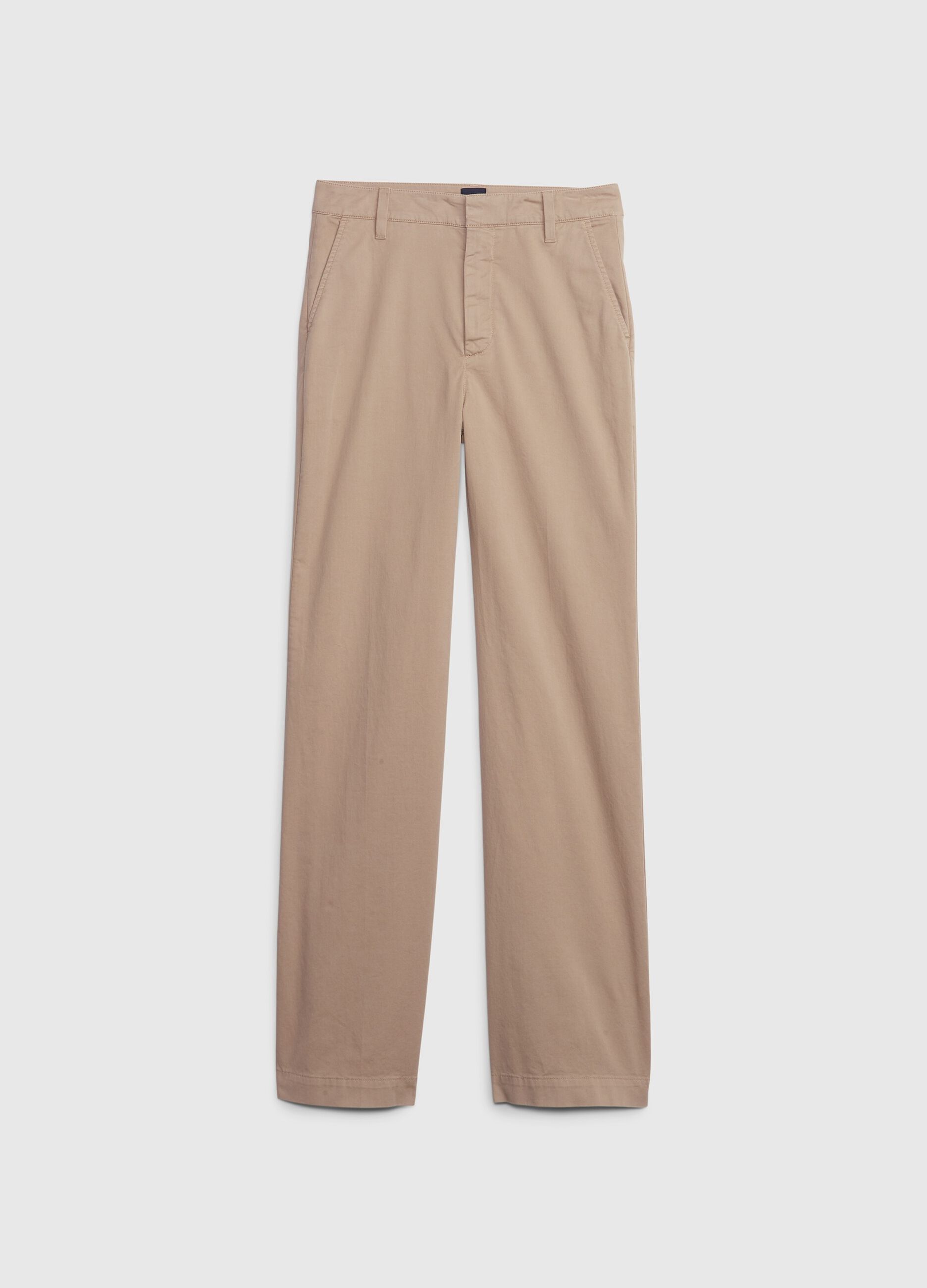 Flare-fit high-rise trousers_5