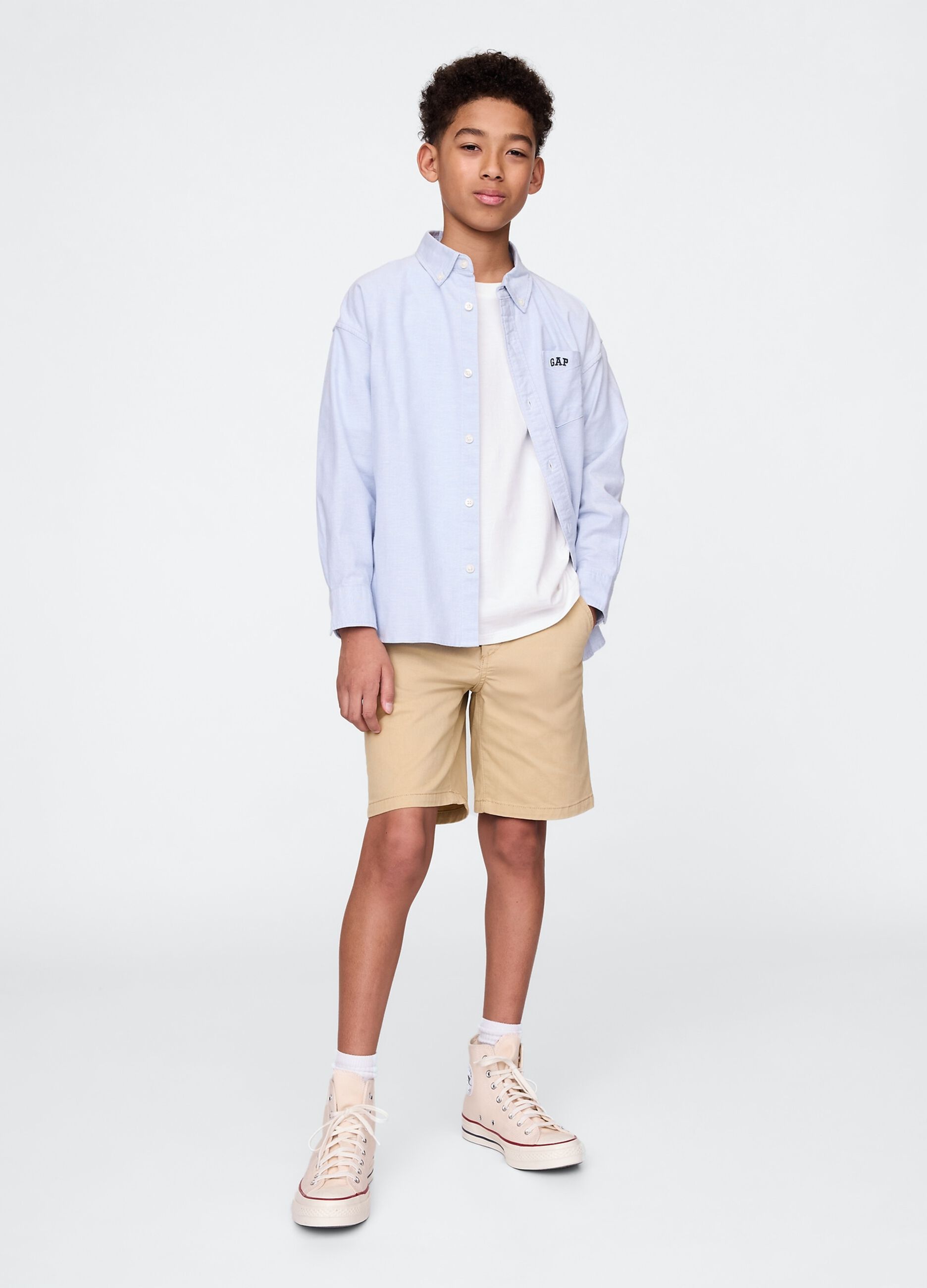 Bermuda beige per ragazzi
