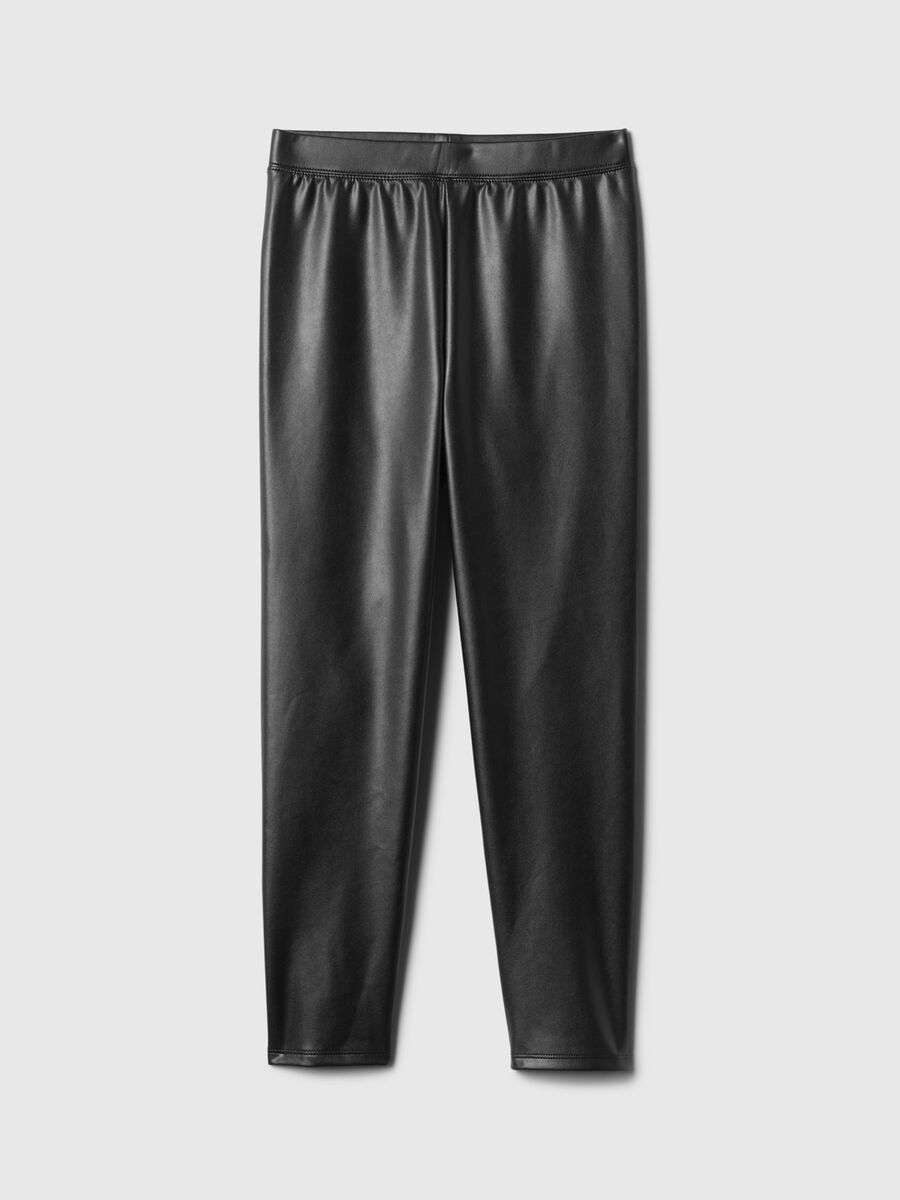 Pantaloni slim fit in tessuto lucido  Bambina_3