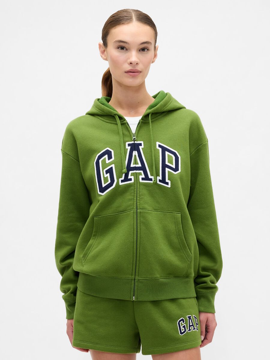 Hooded Sweatshirt with Logo Woman_0