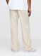 Beige wide-leg trousers in Lyocell and cotton_2