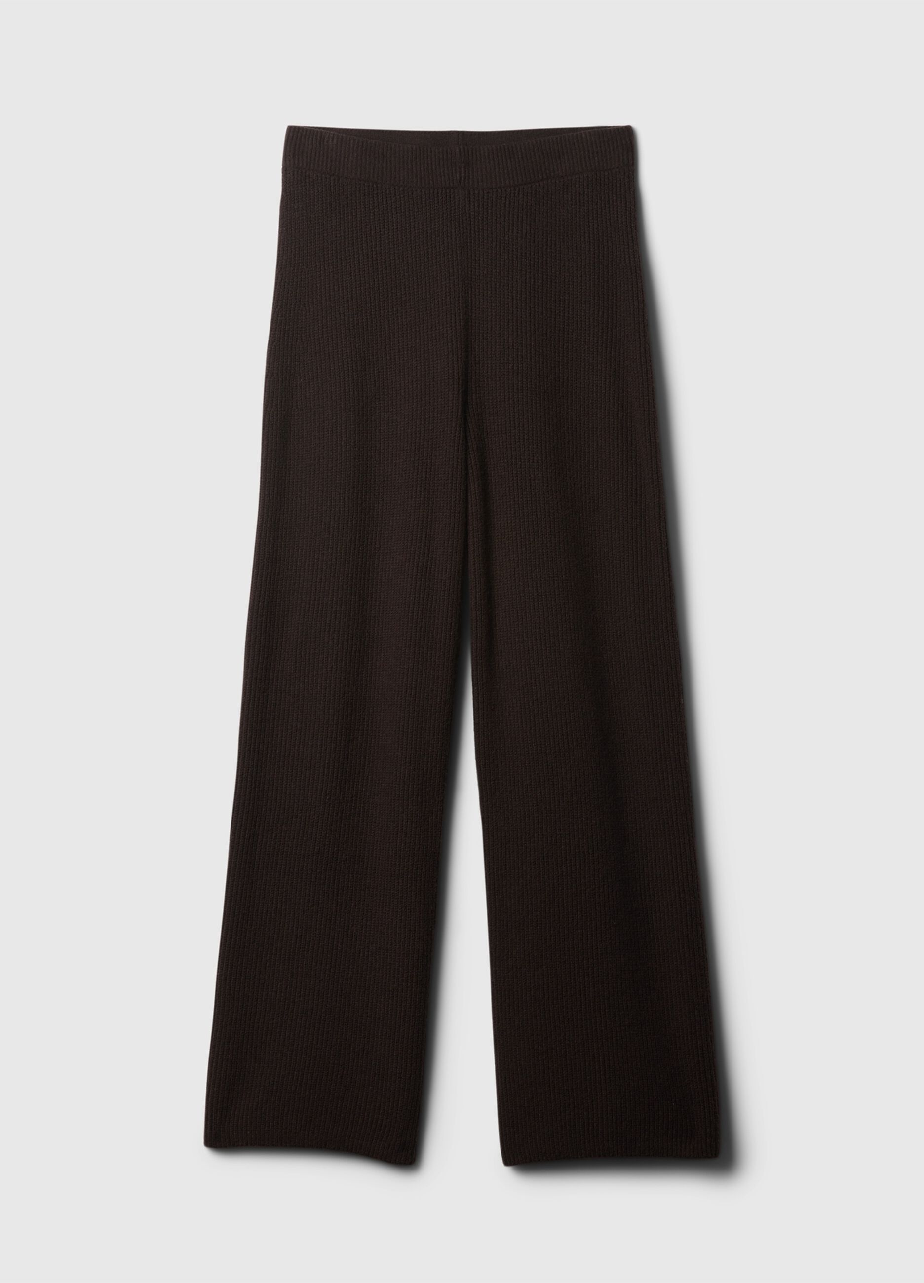 Pantalone a gamba larga a costine_5