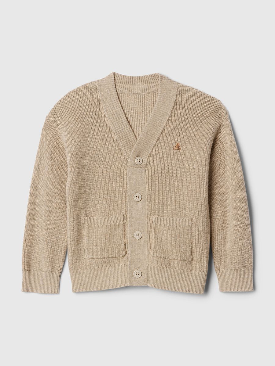 Cardigan in cotone con scollo a V Bimbo_0