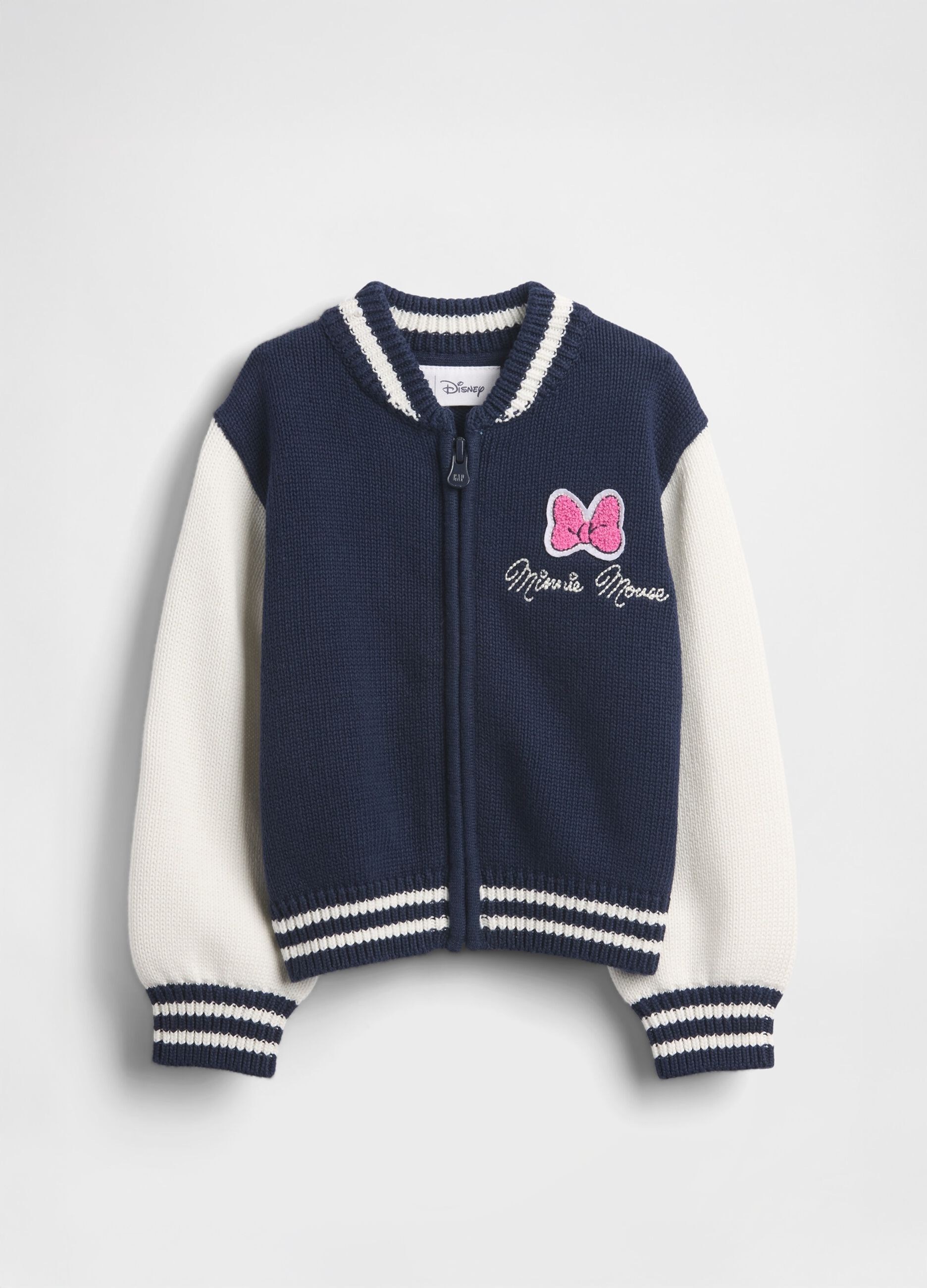 Bomber blu in puro cotone per bambina_1
