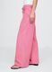 Pantaloni wide leg in denim rosa Gap_2