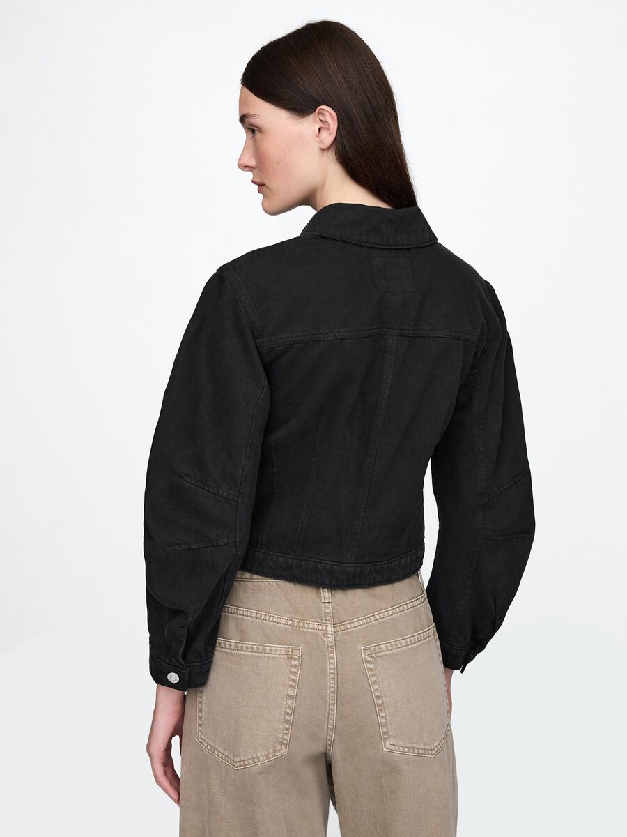 Giacca in denim nera Gap Donna_2