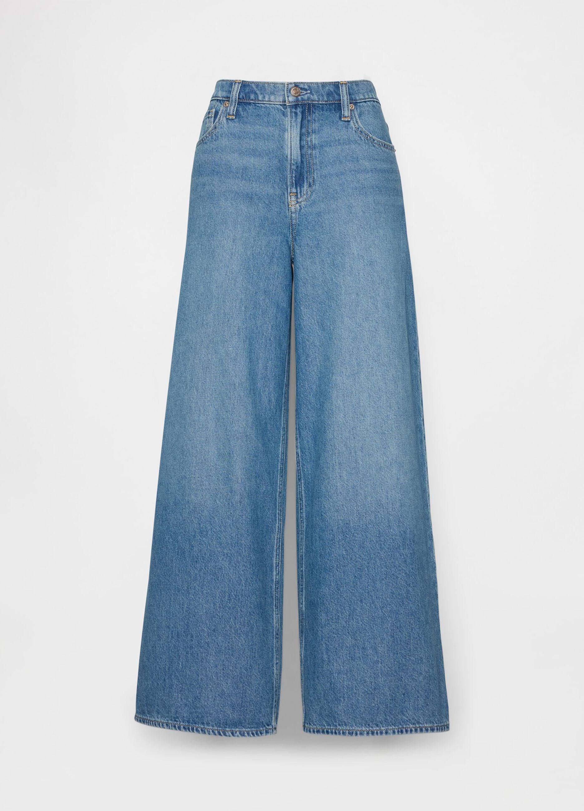 Jeans wide leg in puro cotone