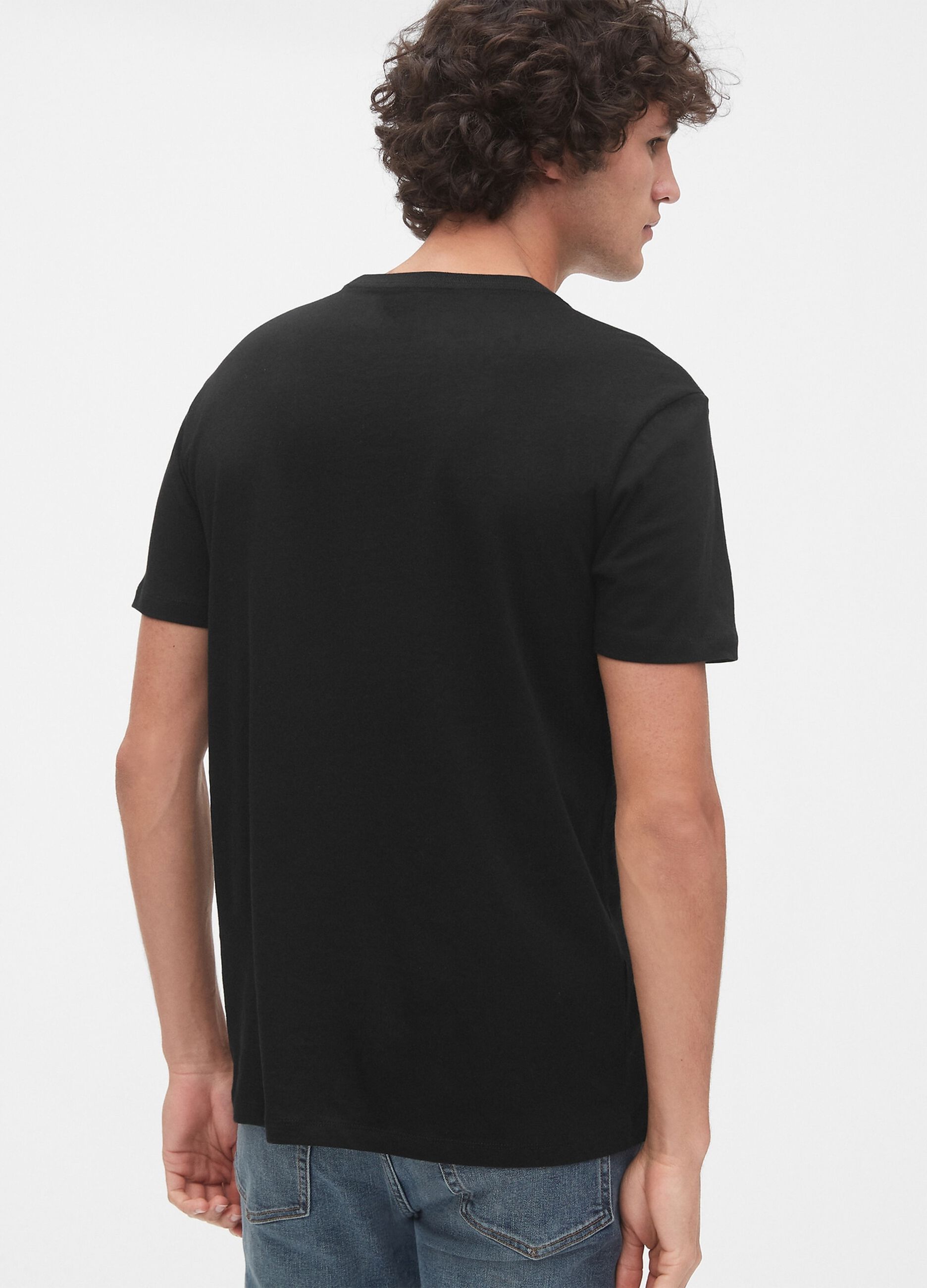 Cotton T-shirt with maxi logo print_1