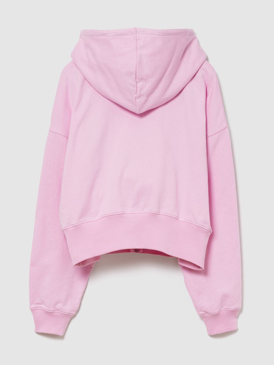 Felpa con logo GAP, cappuccio e zip in misto cotone Donna_5