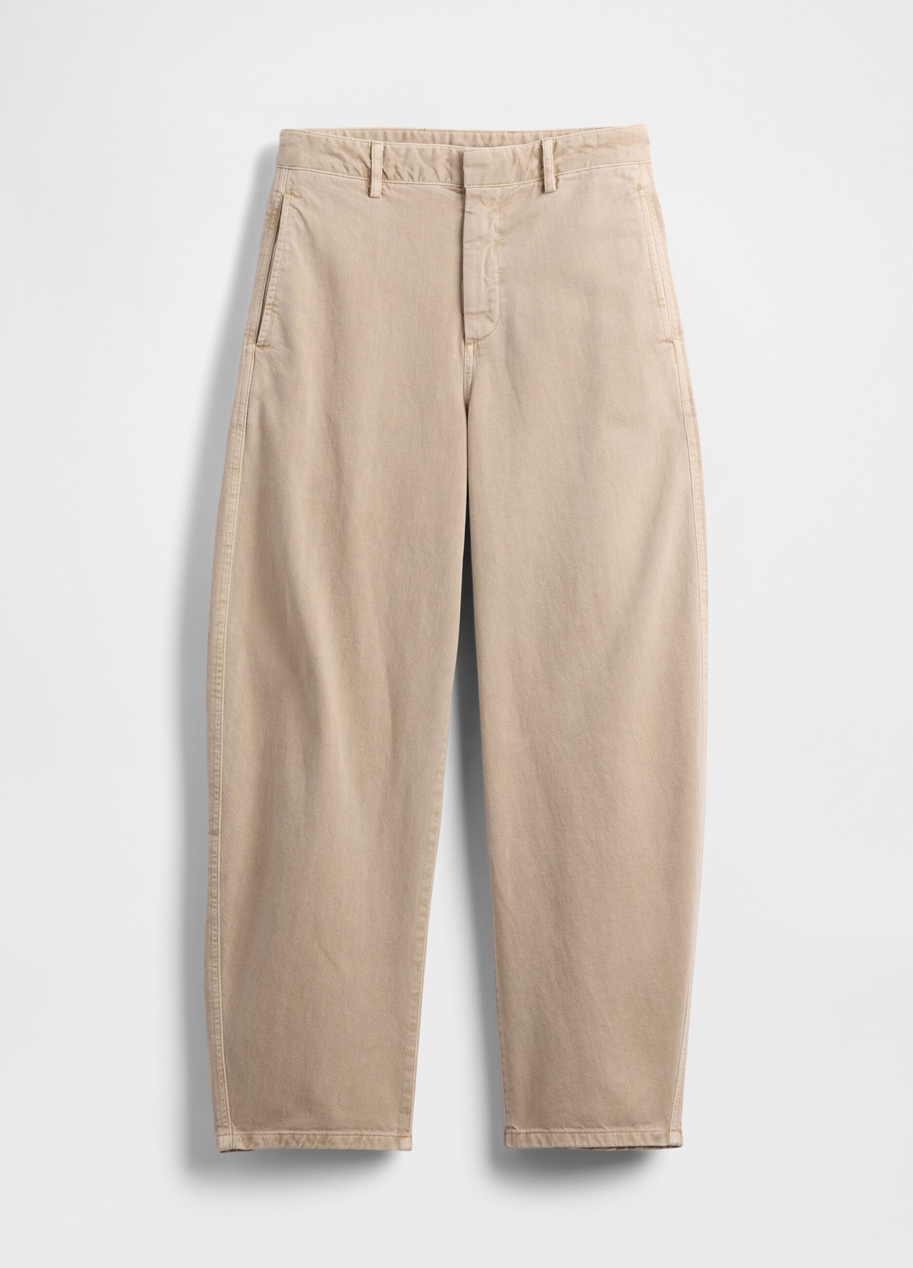 Beige Cotton Trousers