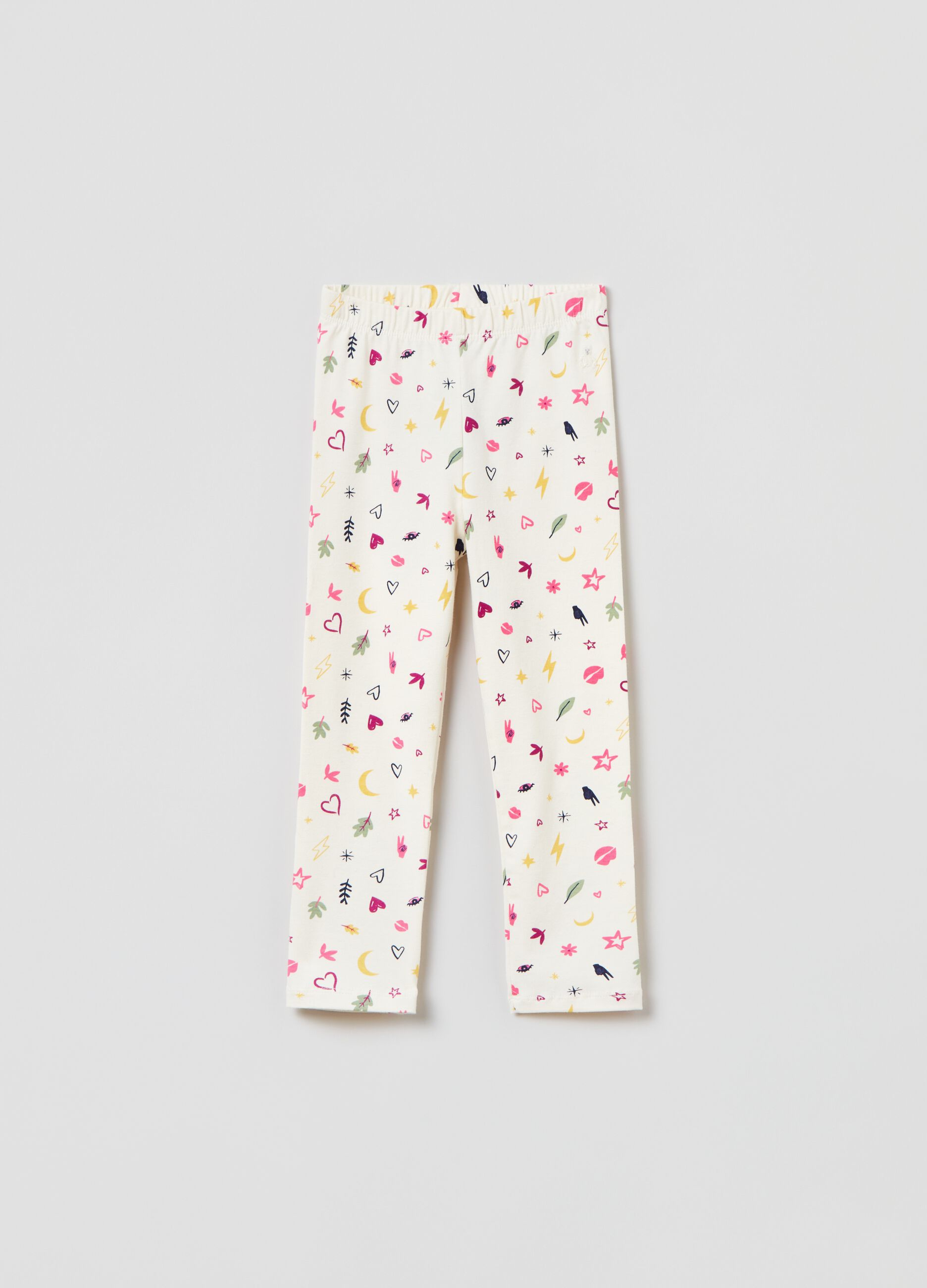 Leggings con stampa fantasia
