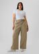Pantalone cargo in twill stretch con cintura_5
