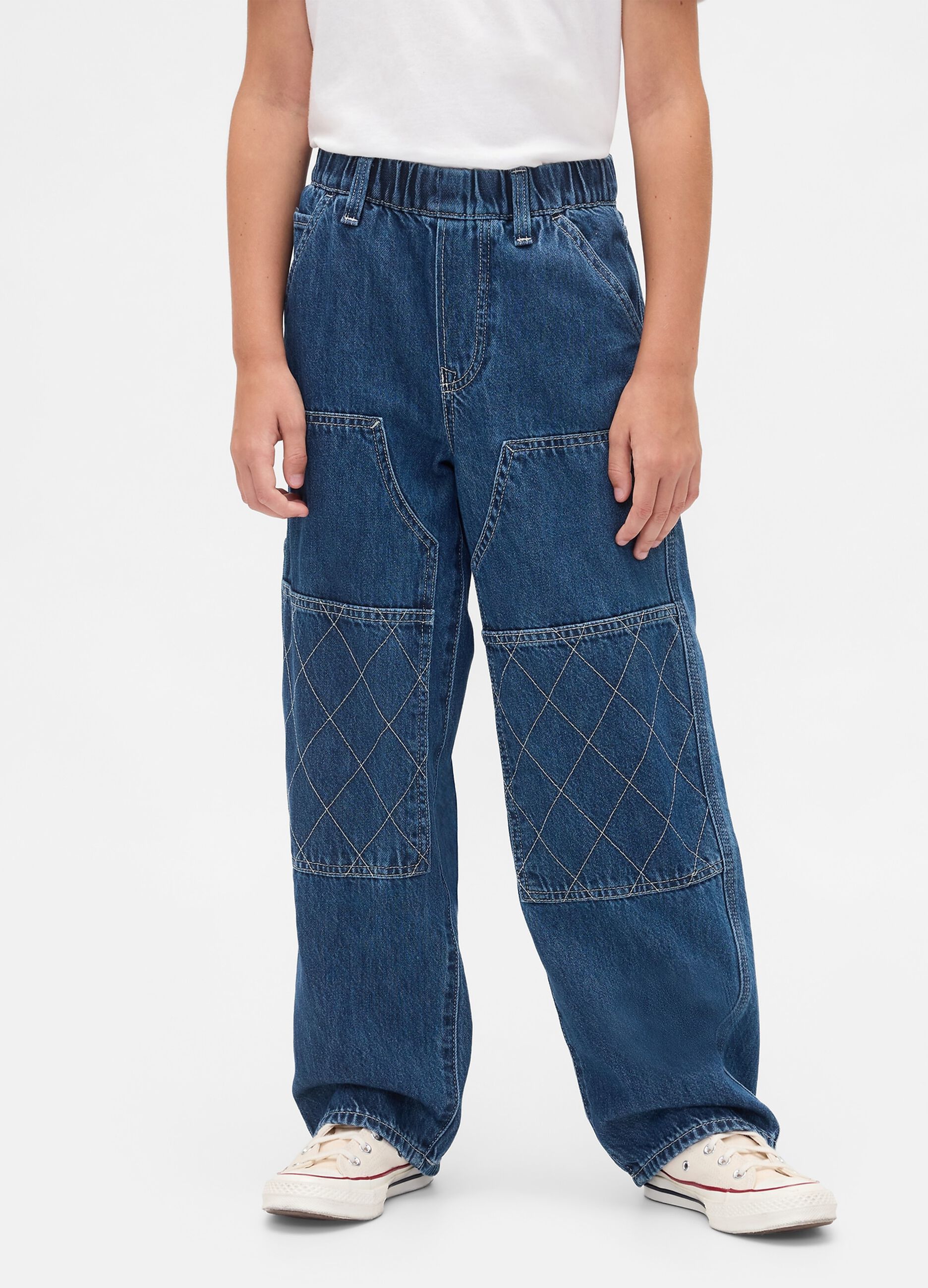 Pantaloni baggy in denim per ragazzo_1