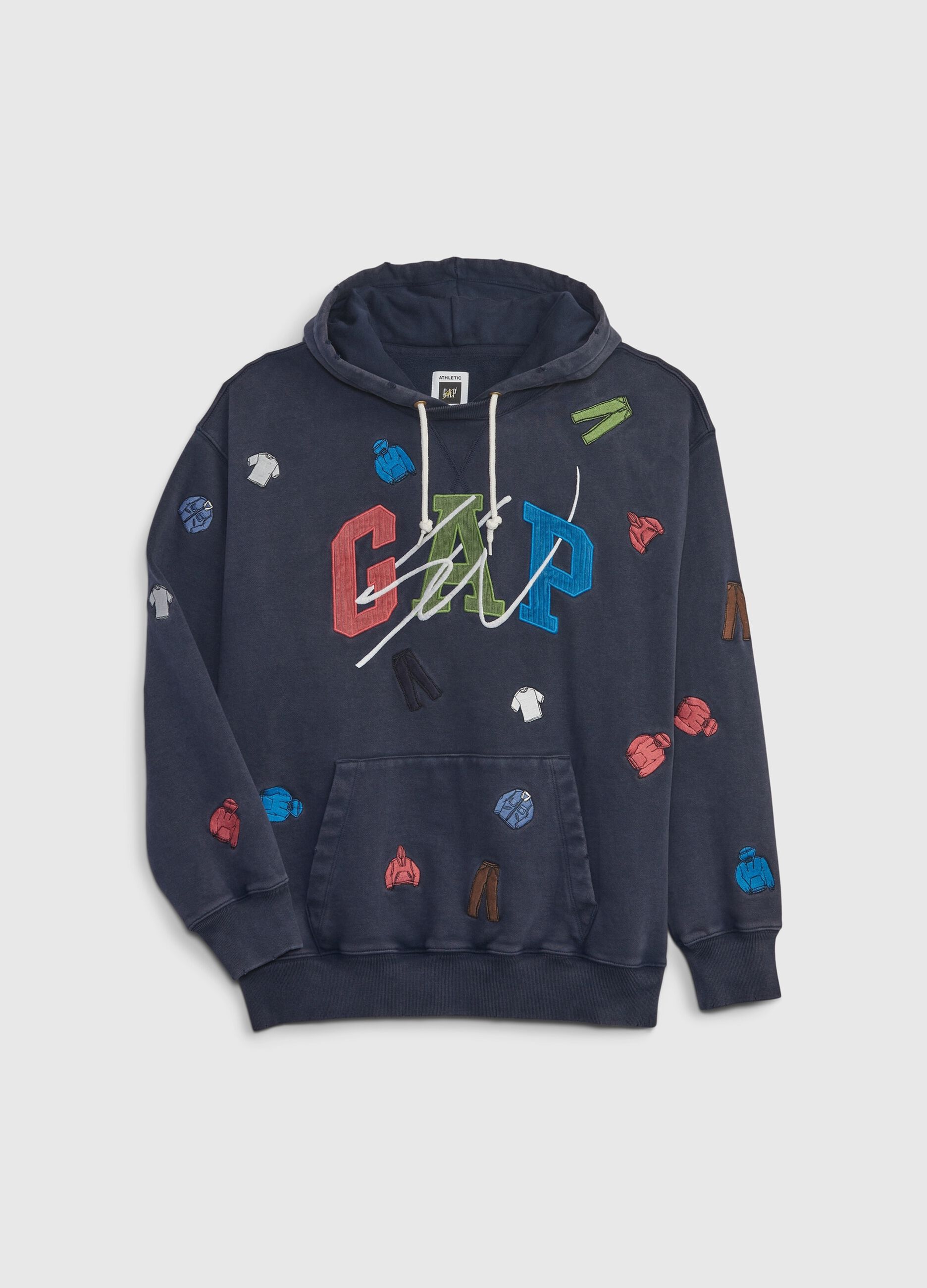 Sweatshirt with hood and all-over Sean Wotherspoon embroidery_3