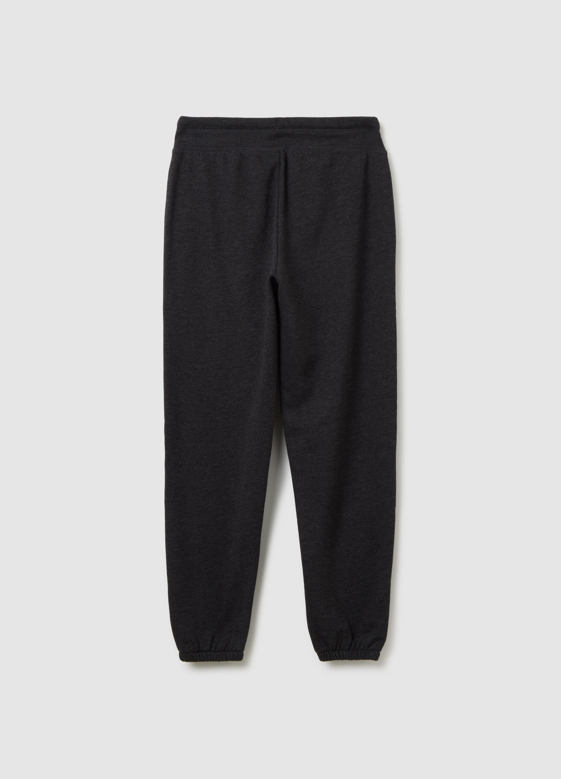 Cotton joggers with logo embroidery_2