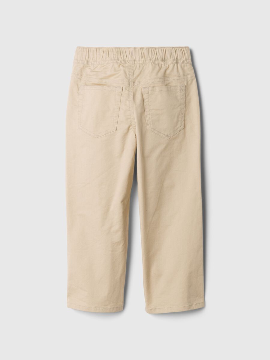 Pantaloni chino con coulisse Bimbo_1