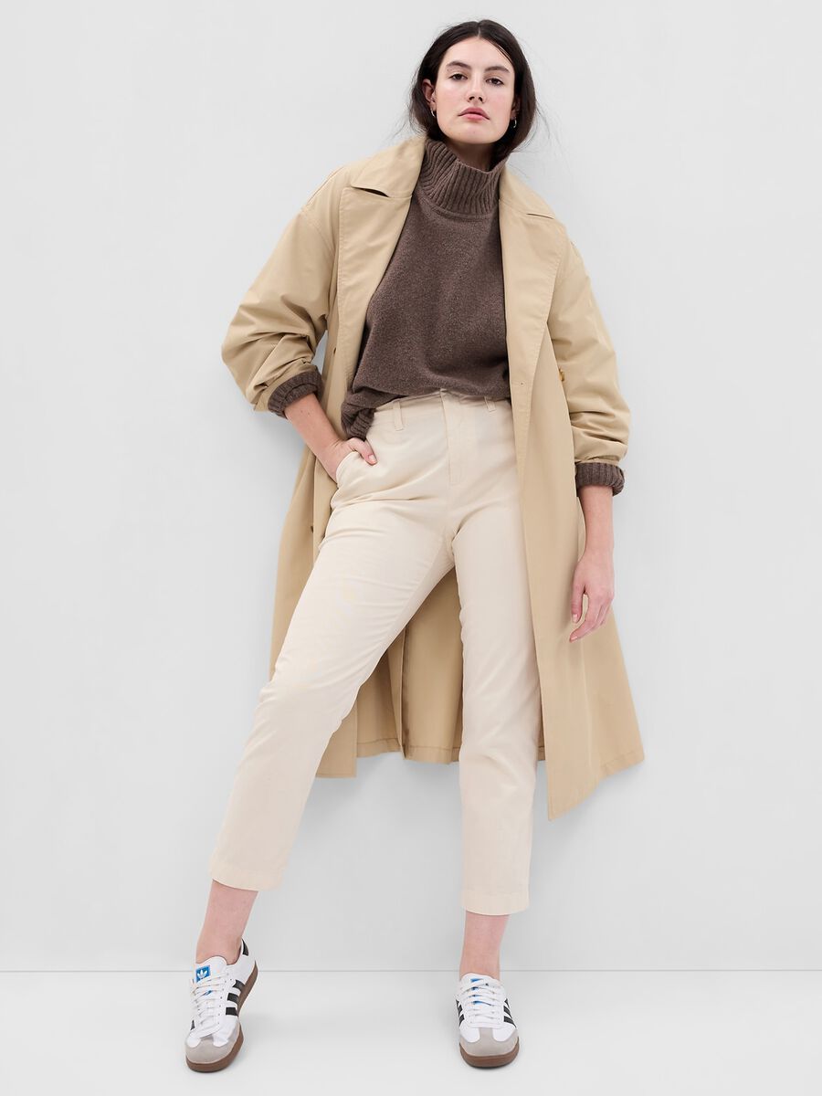 Slim-fit mid-rise chino trousers Woman_0