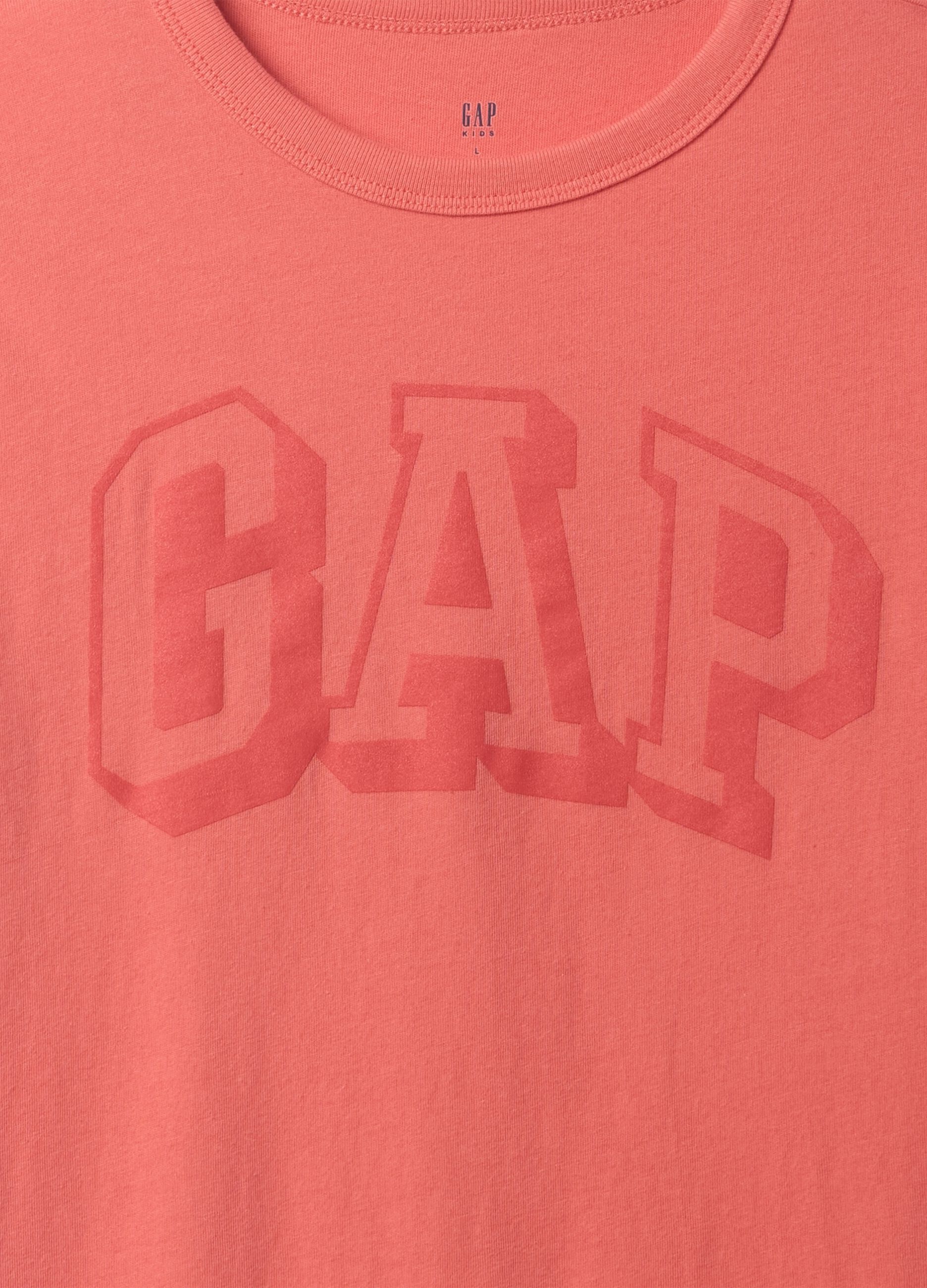 T-shirt a maniche corte arancione in cotone GAP Kids_2
