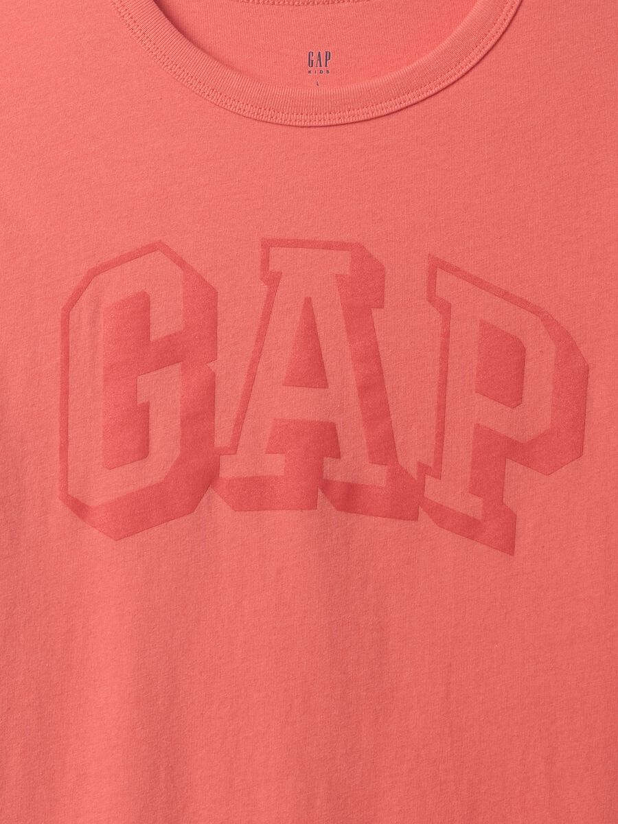 T-shirt a maniche corte arancione in cotone GAP Kids Bambino_2