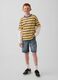 Shorts denim in misto cotone e lyocell_0