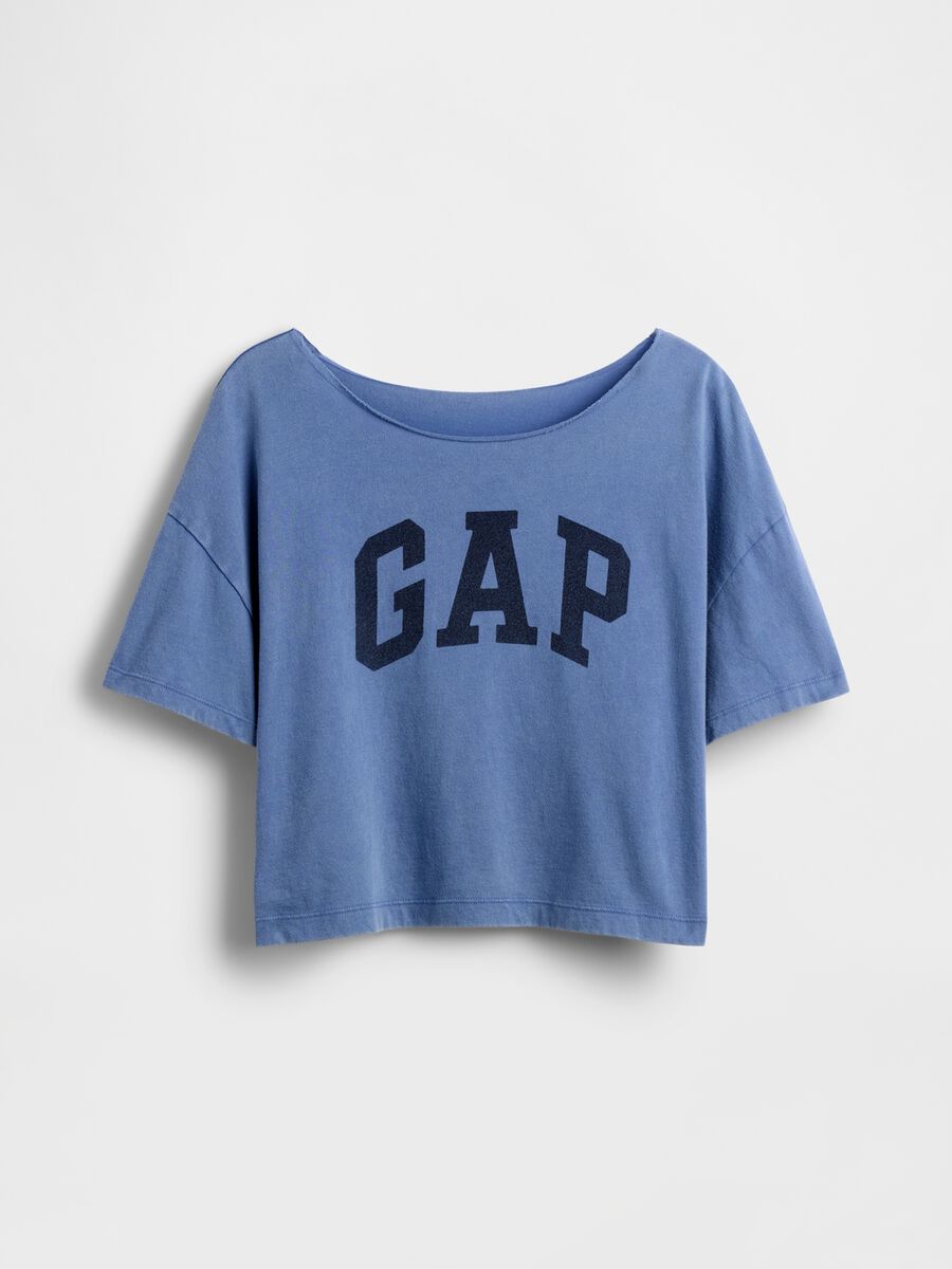 T-shirt a maniche corte con logo GAP Bambina_2