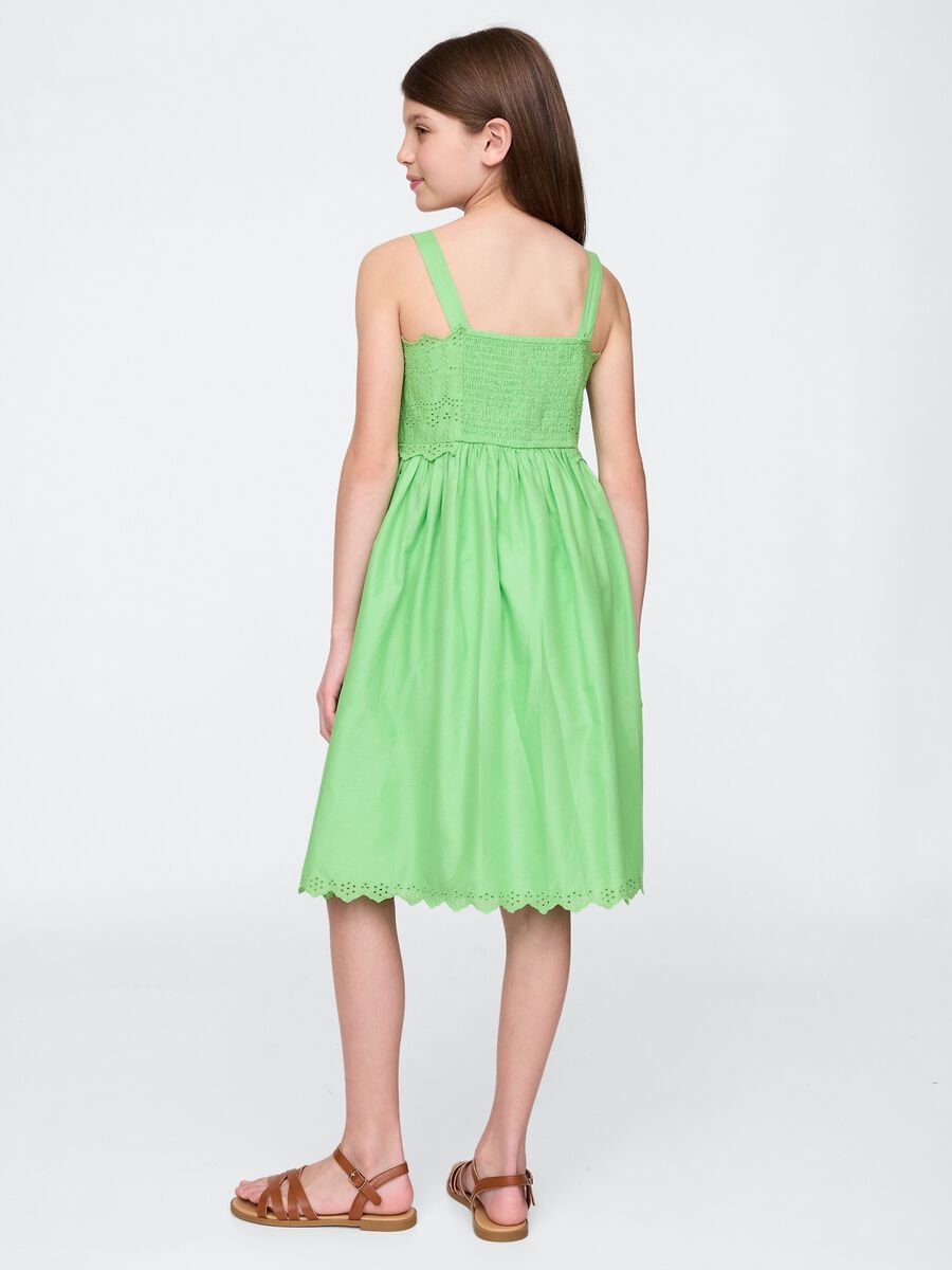 Gap Kids Green Cotton Dress Girl_1