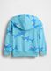 Felpa con cappuccio e zip in misto cotone_1