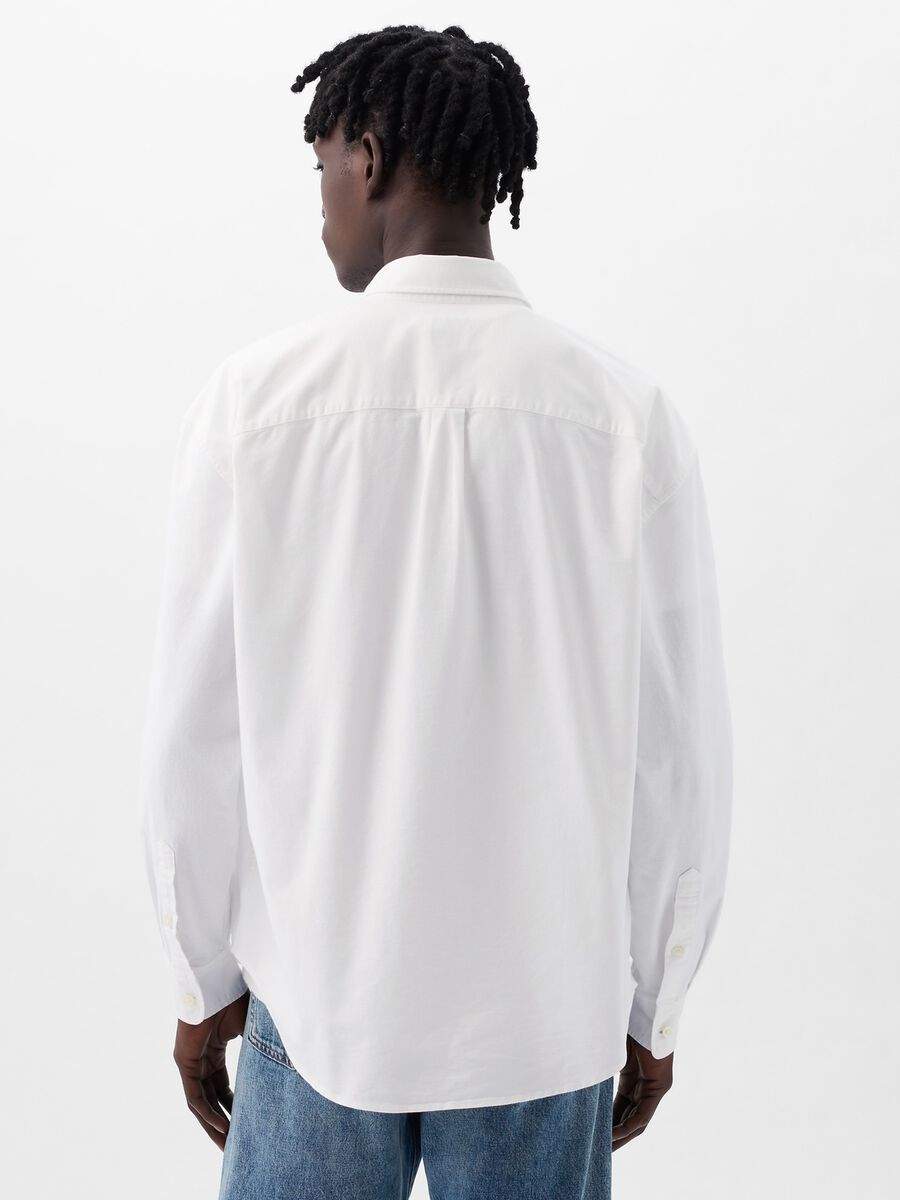 Camicia button-down con tasca Uomo_2