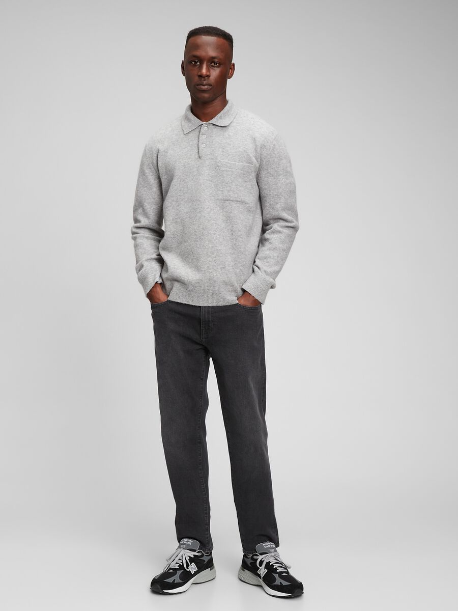 Slim-fit, stretch cotton jeans Man_0