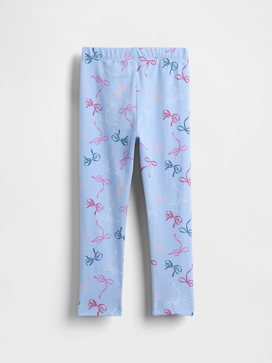 Blue leggings with colourful bows Baby Girl_1