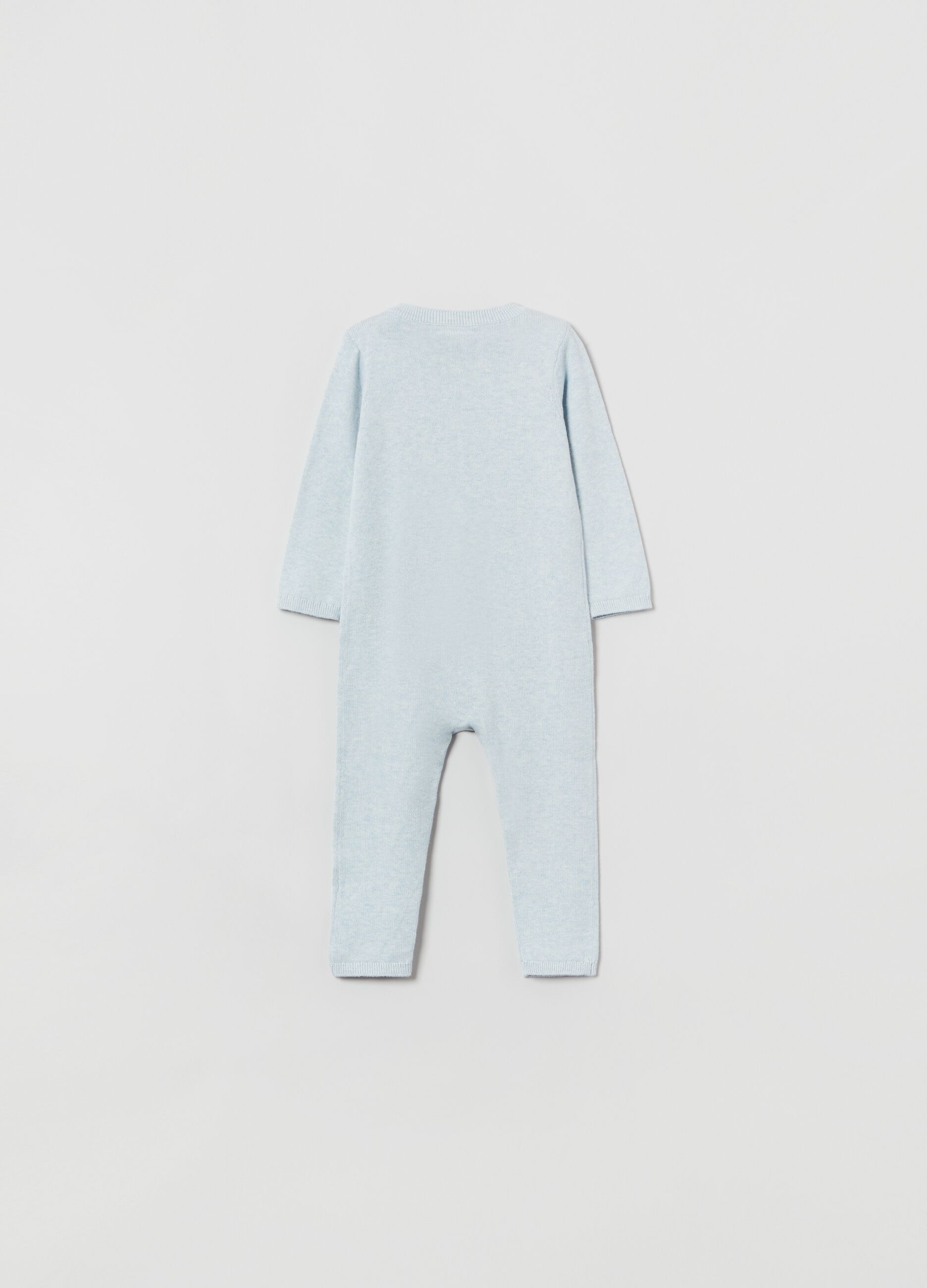 Cotton onesie with granddad neckline_1