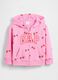 Felpa con logo GAP, cappuccio e full zip in misto cotone_0