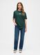 T-shirt verde a maniche corte in cotone_2